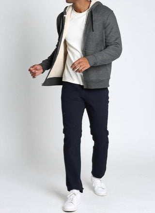 Jachs New York - Moletom com capuz waffle com forro de sherpa