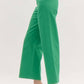 Entro - High Waisted Wide Leg Ankle Length Pants