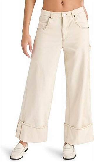 Steve Madden - Calça Briah de perna larga