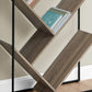3-Tier Contemporary Bookshelf with Reclaimed Wood Finish