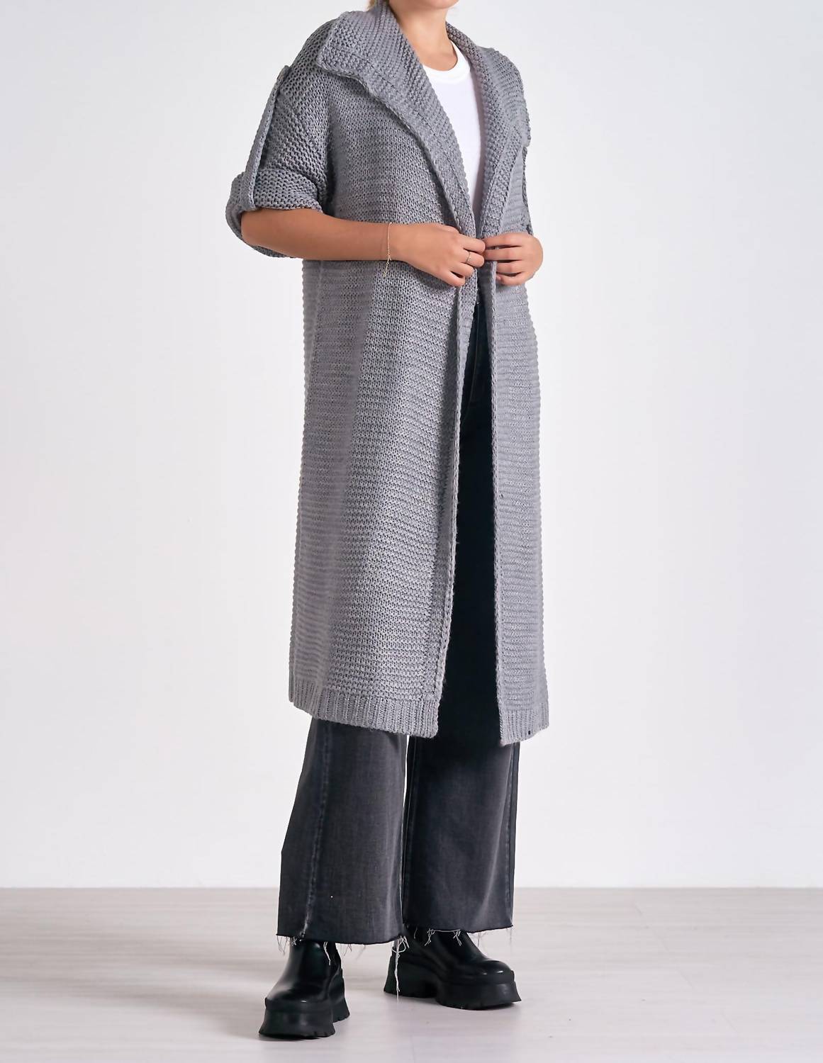 Elan - 3/4 Sleeve Cozy Cardigan