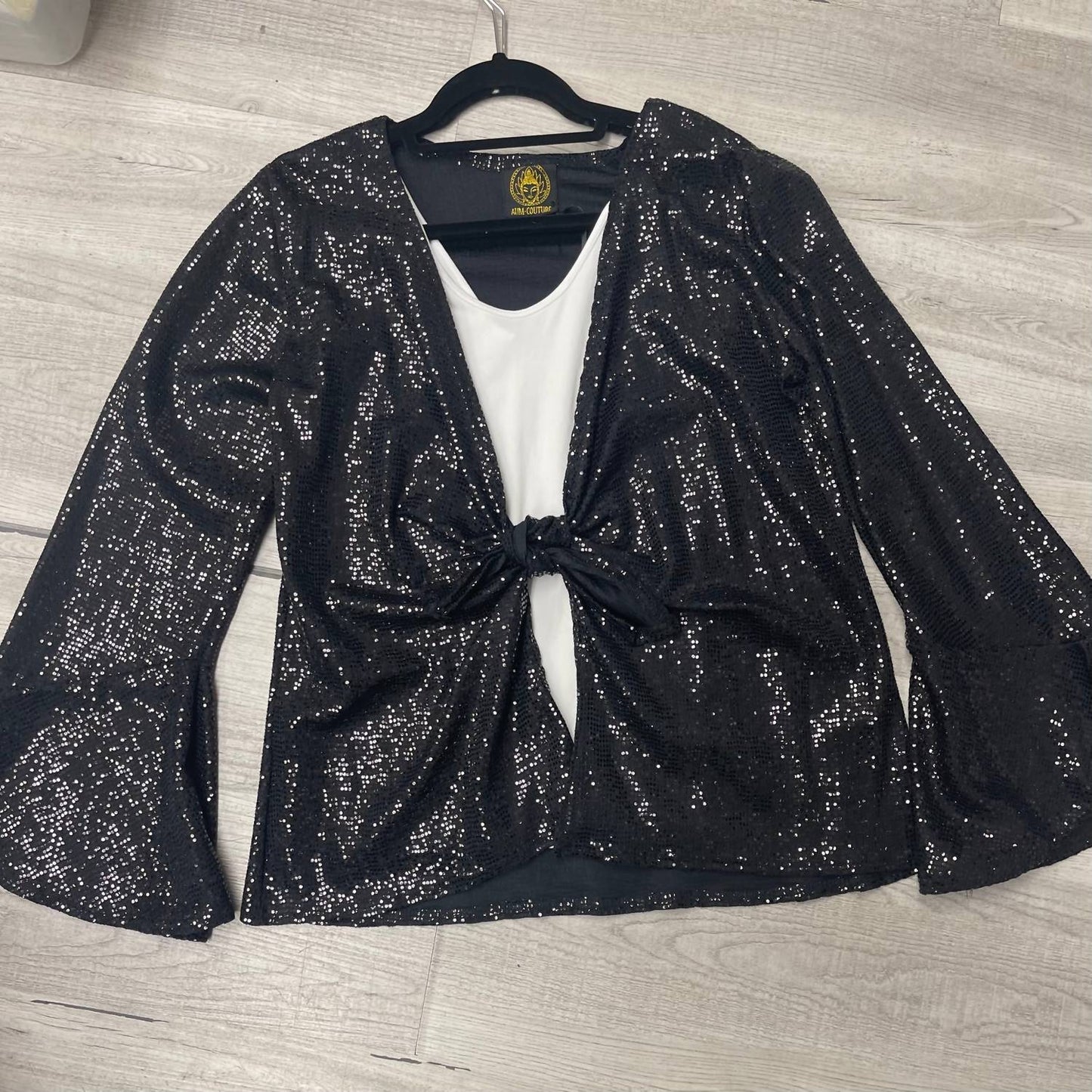 Accessorize Me - Women's Sequined Bell Top