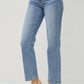 Risen - High Rise Ankle Straight-cross Over Button
