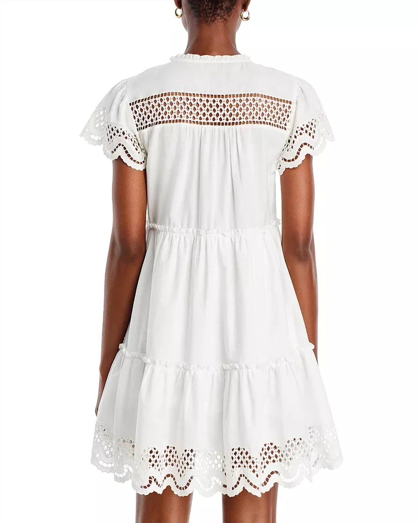 Rails - Lettie Eyelet Scalloped Dress