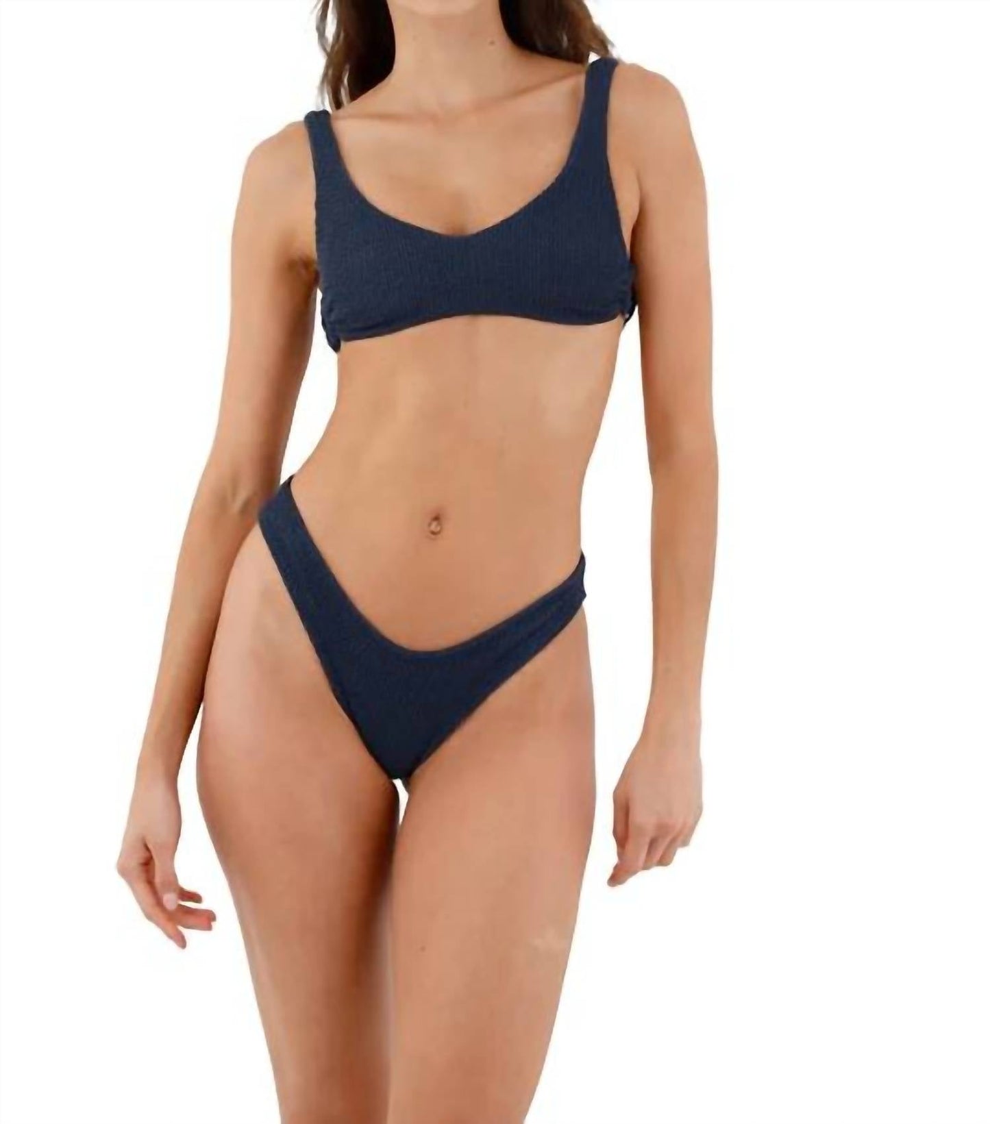 Malai - Women's Texture Wave Jazz Hop Bikini Top