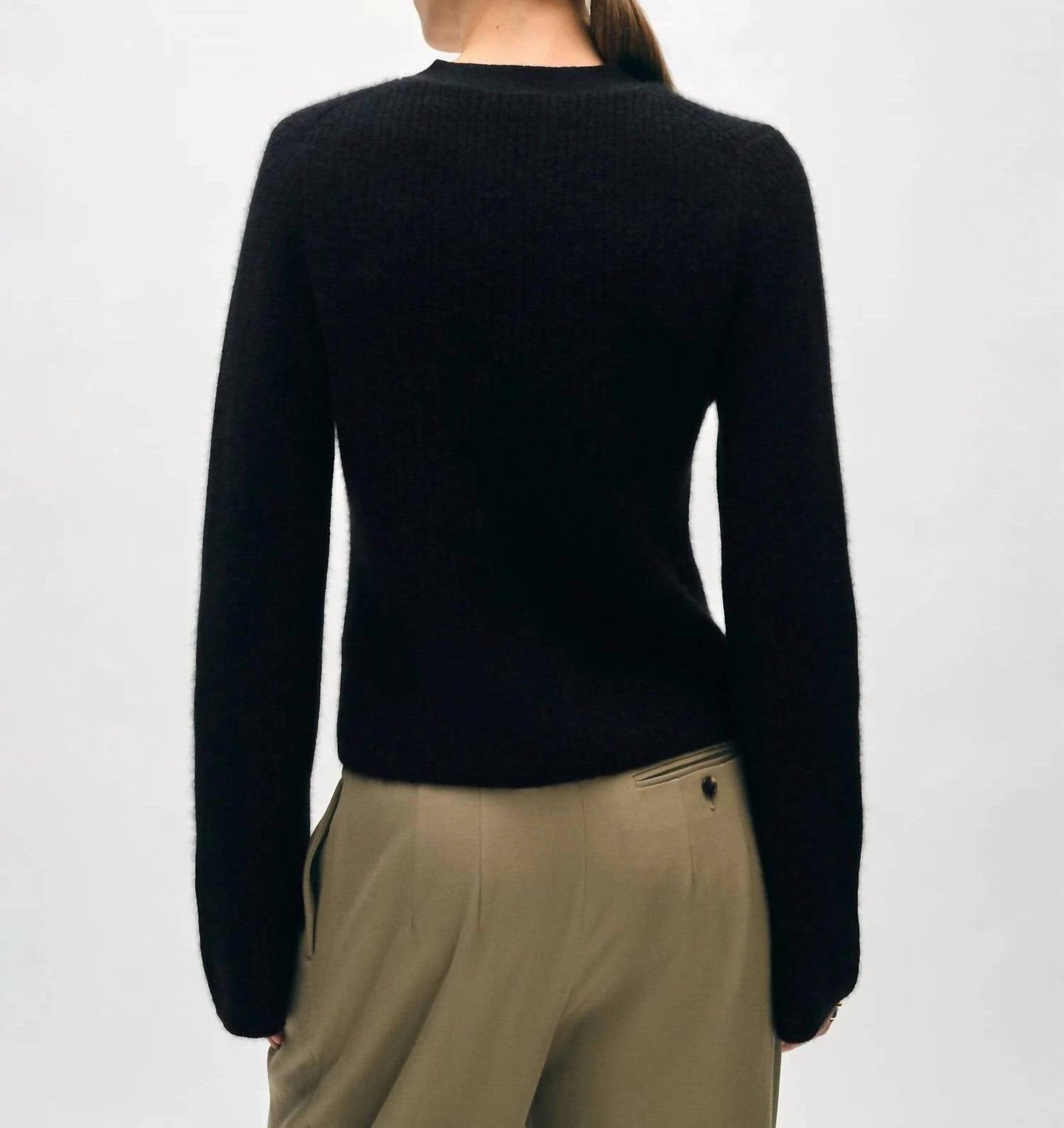 White + Warren - Cashmere Fluted Sleeve Cardigan