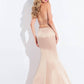 Rachel Allan - Matte Satin Two-piece Mermaid Gown
