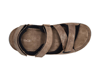 Wasak - Sandálias de couro Heath masculinas com velcro