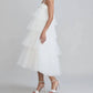 Amsale - Tiered Pleated Tulle Wedding Dress