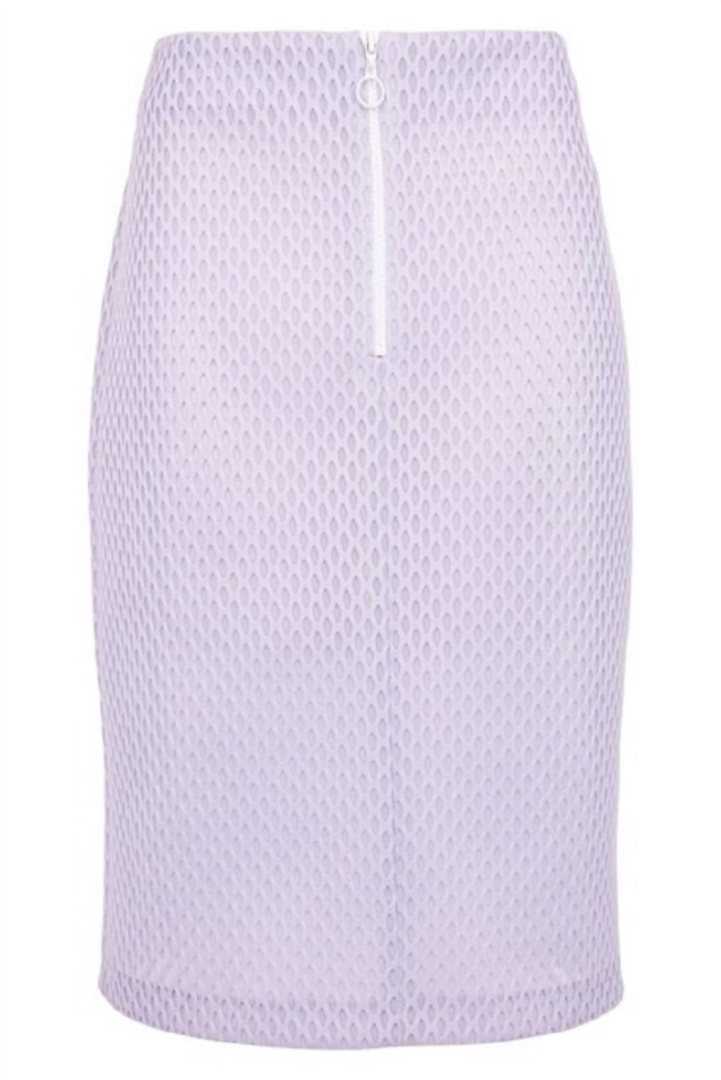 Topshop - Airtex Mesh Pencil Front Zip Skirt