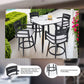 Modern Outdoor Swivel Bar Chairs Set of 2