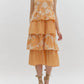 Entro - Ruffle Floral Tiered Maxi Dress