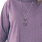 On The Plus Side - Plus Size Cotton Jersey Mock Turtleneck Long Sleeve Top