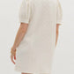 Entro - Textured Puff Sleeve Mini Dress