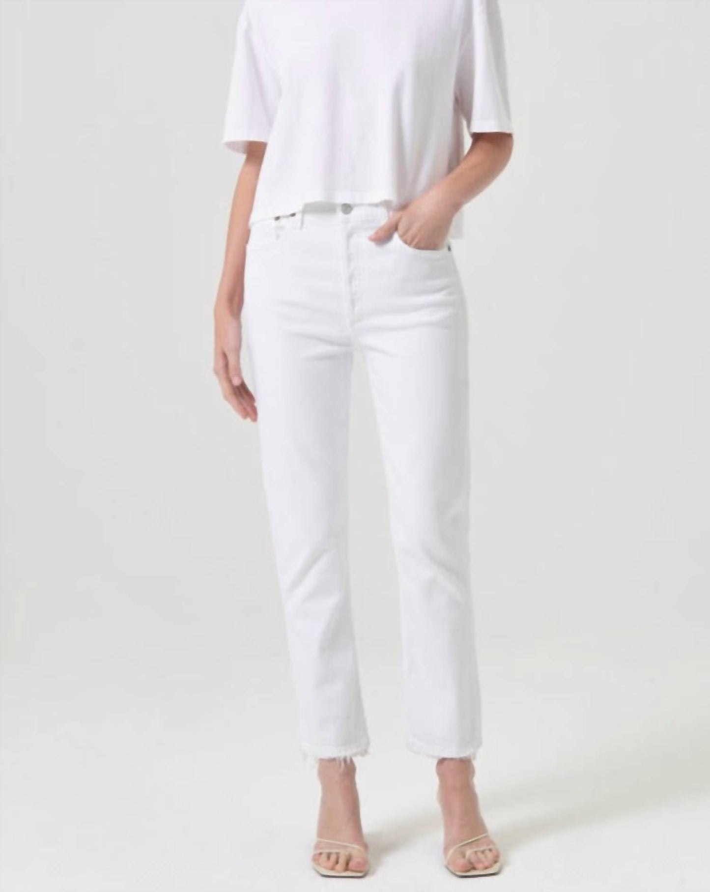 Agolde - Women's Riley High-rise Straight Crop Pant