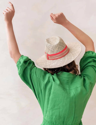 Faire - Women's Cesar Rosa Straw Hat