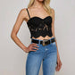 L'Agence - Sonya Eyelet Bustier Top