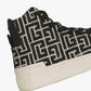 Balmain - Women's B-court Bicolor Monogram Jacquard High-top Sneakers