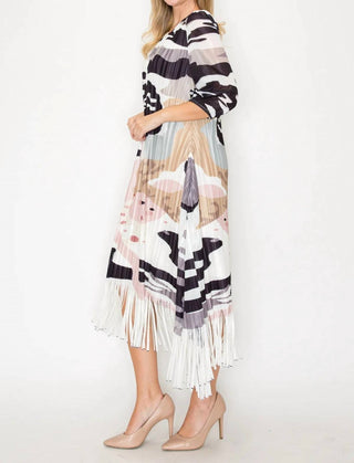 Joh - Janessa Pleated Fringe Dress