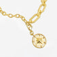 Omg Blings - Women's Oval Chain Necklace With Removable Pendant