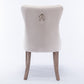 Nikki Collection Modern Velvet Upholstered Dining Chair Set