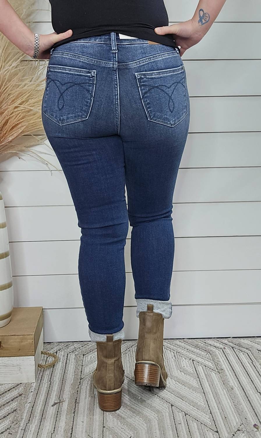 Judy Blue - Thermal Denim Skinny Jeans