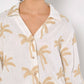 Apricot - Embroidered Palm Trees Shirt