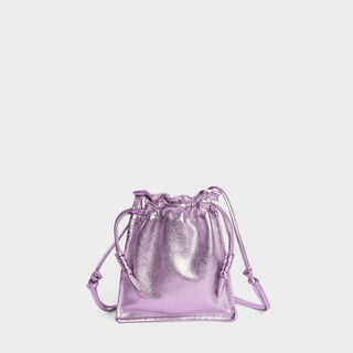 Lemiz - Bolsa feminina mini Bowie de couro com cordão