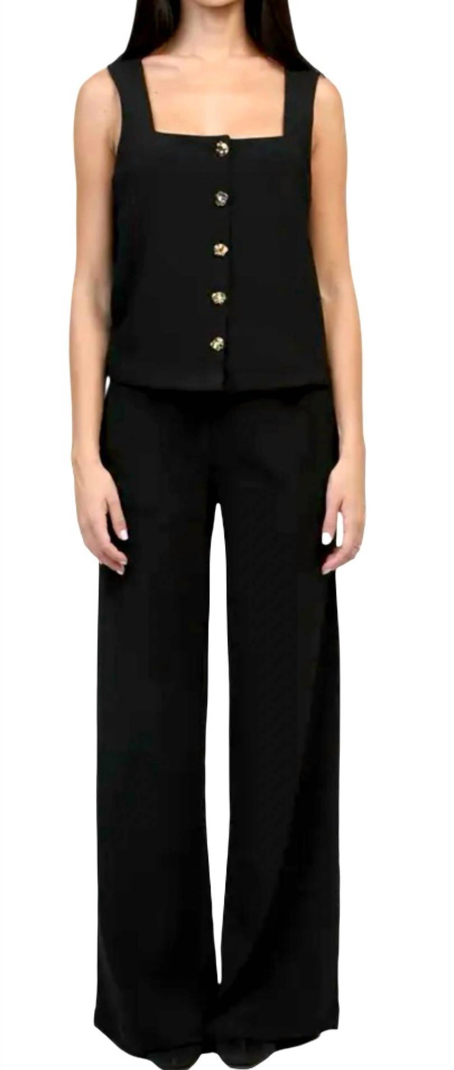 An'Ge - Kuba Square Neck Top