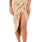 Anemos - Selene Drop Waist Drape Midi Dress