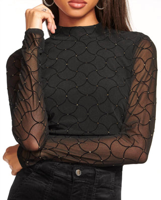 Ramy Brook - Opal Diamond Velvet Long Sleeve