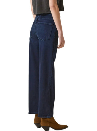 Le Jean - Calça jeans cropped de cintura alta e perna larga Nomad