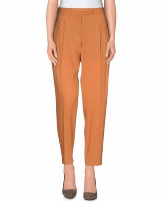 M Missoni - Calça casual plissada de seda até o tornozelo