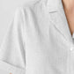 Eileen Fisher - Camisa branca com gola entalhada