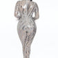 Banjul - LONG SLEEVE SEQUIN JUMPSUIT