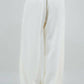 Whiteroom+Cactus - Wide Drawstring Fringe Pants