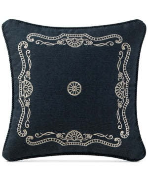 Waterford Sinclair Indigo 14 Square Decorative Pillow