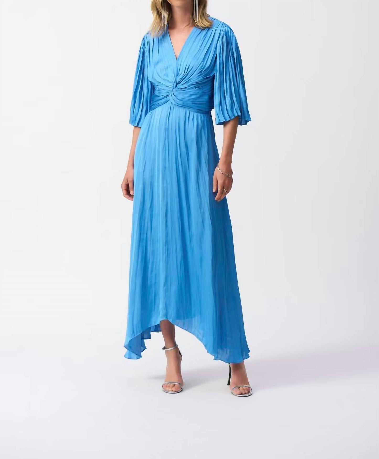 Joseph Ribkoff - Maxi A-line V-neck Dress