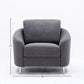 Yuina Linen Chair - Gray