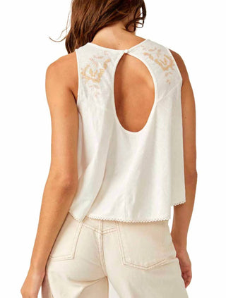 Free People - Blusa bordada divertida e sedutora