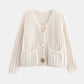 Cardigan de manga comprida com botões