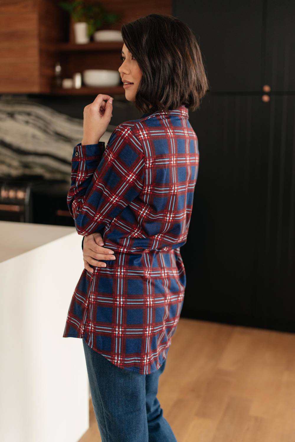 Ninexis - Grid Girl Button Down Shirt