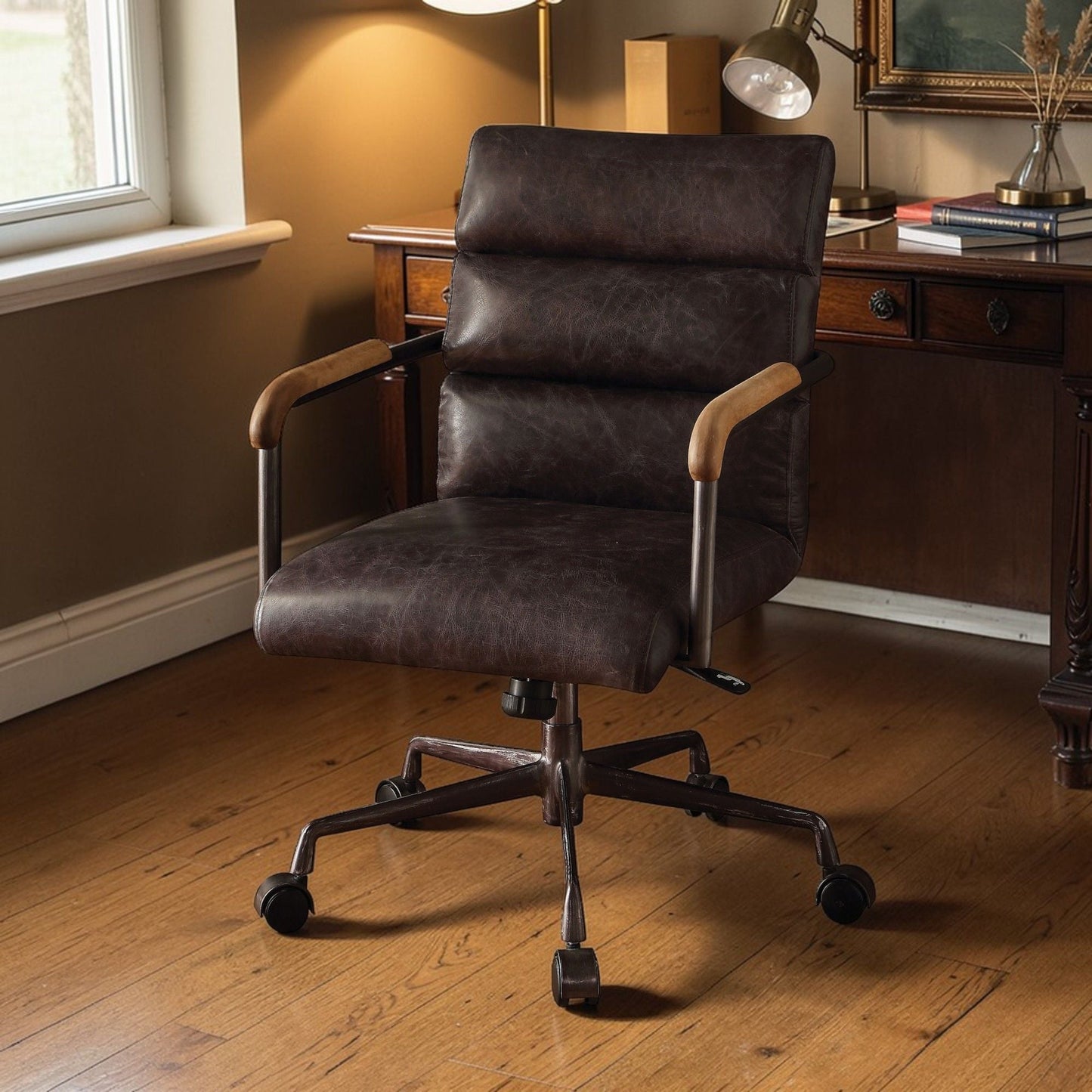 Harith Retro Top Grain Office Chair