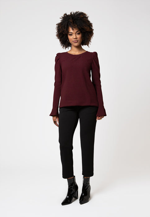 Leota Feminina Joanna Top Roxo Tamanho 1L