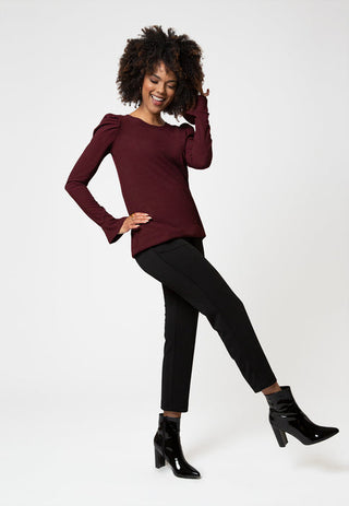 Leota Feminina Joanna Top Roxo Tamanho 1L