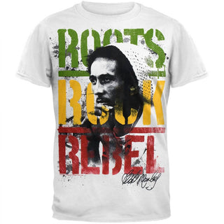 Bob Marley - Men's Roots Rock Rebel Jumbo Print T-shirt