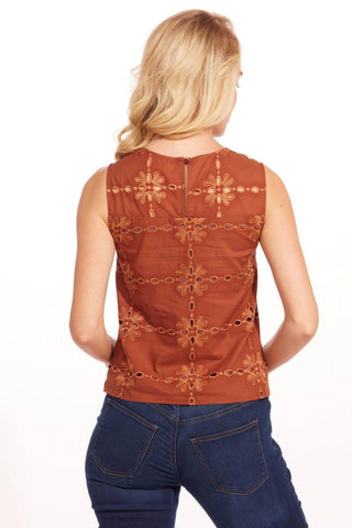 Eva Franco - Top Carrie Cotton com Ilhós