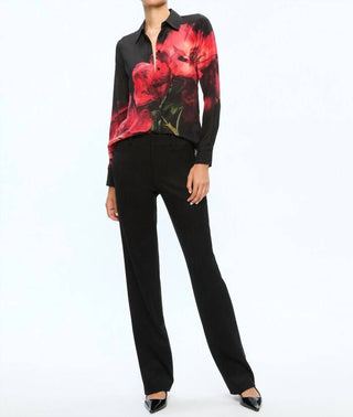 Alice + Olivia - Brady Slim Button Down Top