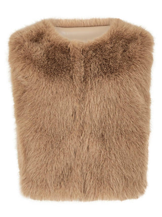 Apricot - Luxe Layer Fur Vest