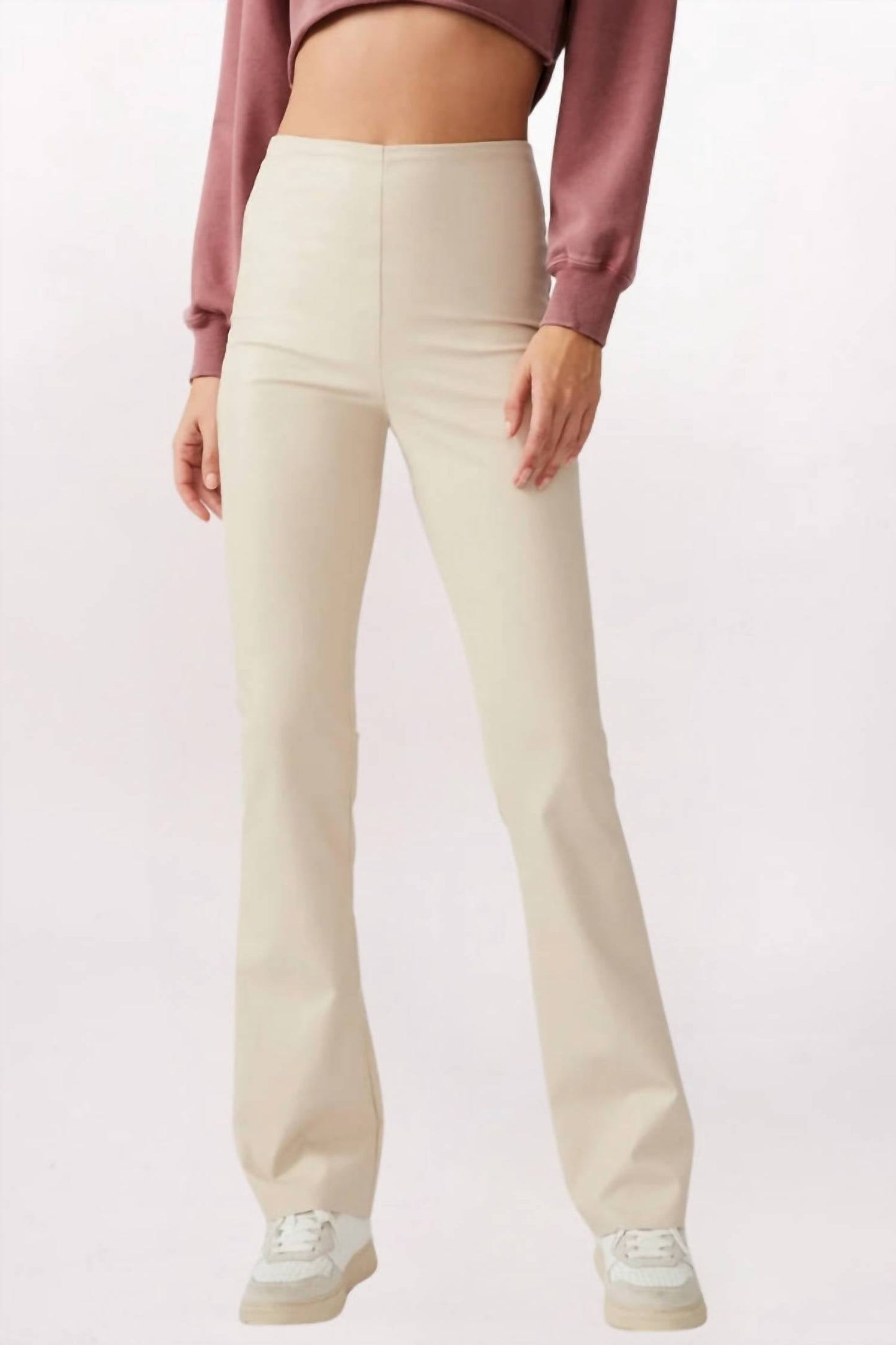 Steve Madden - Citrine Vegan Leather Flare Pants